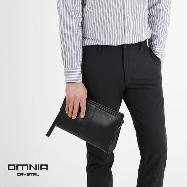 【OMNIA】母親節禮物 韓國SCHWEIN頂級牛皮男士商務手拿包 NO.MB5129(真皮手拿包 真皮商務包)