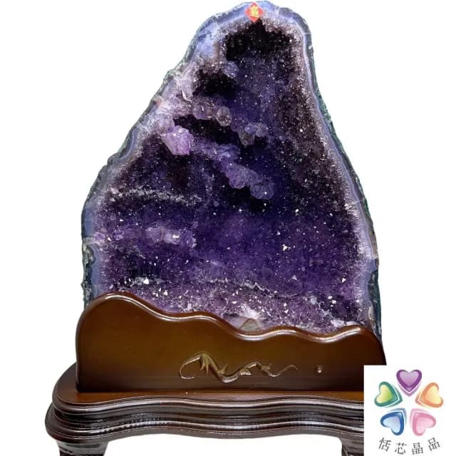 【恬芯晶品】11.8kg精選巴西紫水晶洞新居財位擺設XA78(紫鈦晶晶洞開運招財招貴人開業財位新春禮物)