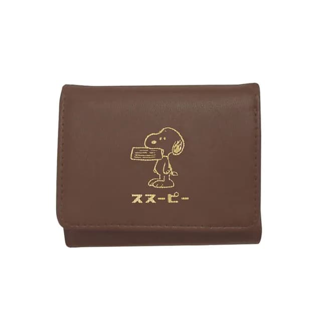【Kamio】情人節禮物 SNOOPY 皮質短夾 三折短夾 史努比 復古的