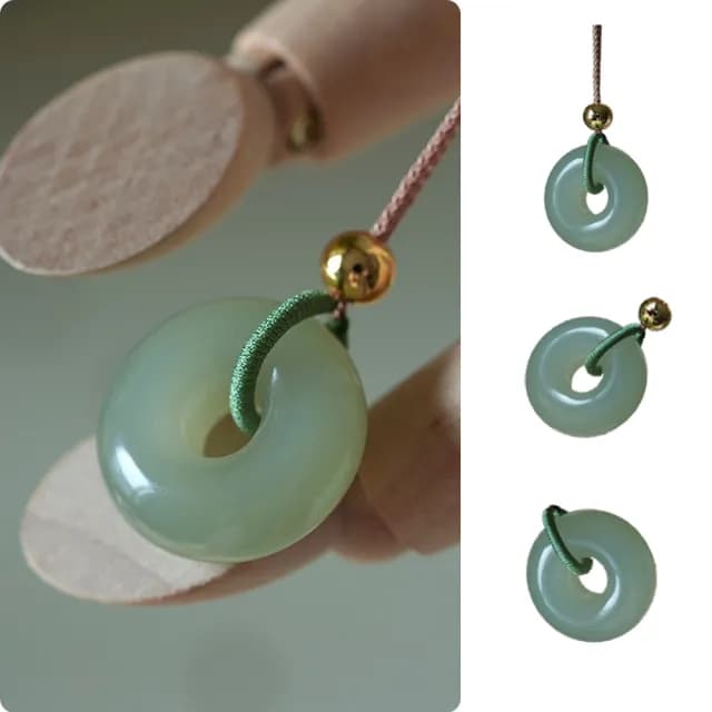 【LEESA】和田玉項鍊\吊墜項鍊\和田青玉\項鍊掛件\氣質項鍊\轉運項鍊\保平安\送長輩\禮物\