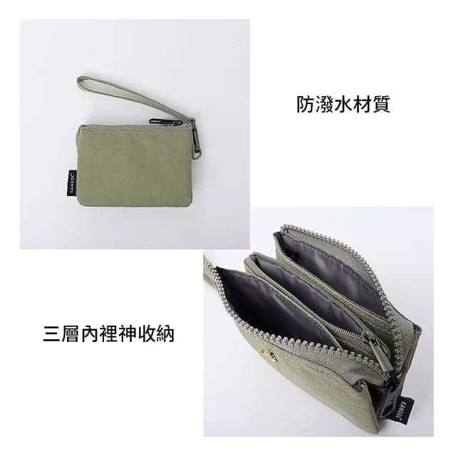 【KANGOL】多格層錢包 61251785(零錢包 防潑水)