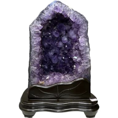 【恬芯晶品】11.2kg精選巴西紫水晶洞新居財位擺設XA95(紫鈦晶晶洞開運招財招貴人開業財位新春禮物)