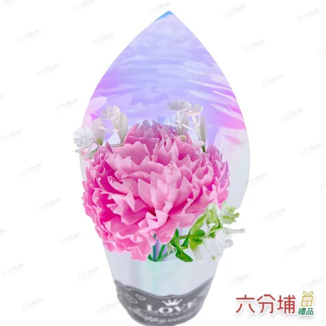【六分埔禮品】35cm單支七彩康乃馨-多色任選(Ins生日禮物愛媽咪花束人造花母親節滿天星)