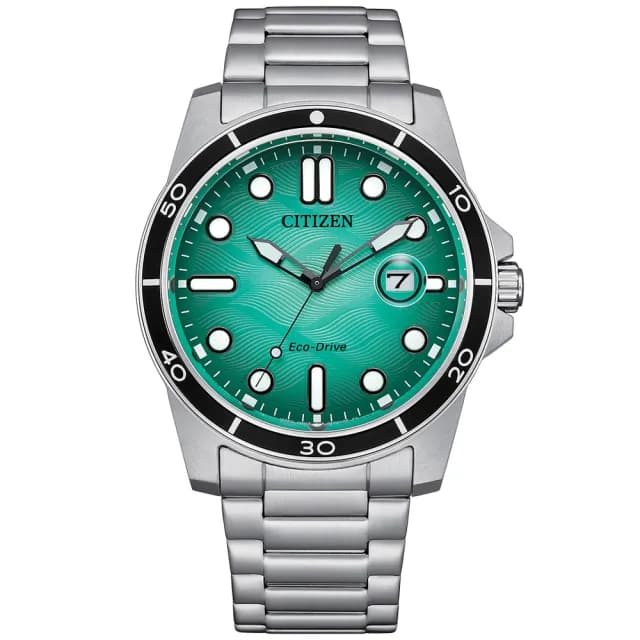 【CITIZEN 星辰】GENTS系列 水波紋 光動能腕錶 父親節 禮物 送禮 推薦(AW1816-89L)