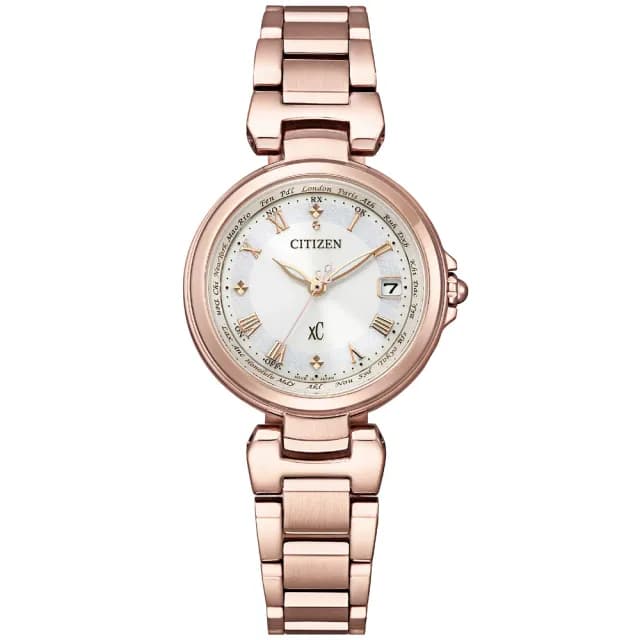 【CITIZEN 星辰】xC系列 電波對時 萬年曆 光動能時尚腕錶 雙11 特惠 推薦(EC1037-69A)