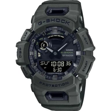 【CASIO 卡西歐】G-SHOCK 運動生活藍芽多功能手錶-墨綠 送禮 禮物 推薦(GBA-900UU-3A)