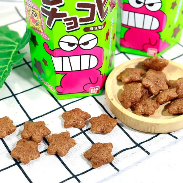 【BANDAI 萬代】蠟筆小新巧克比可可風味餅乾(25g)