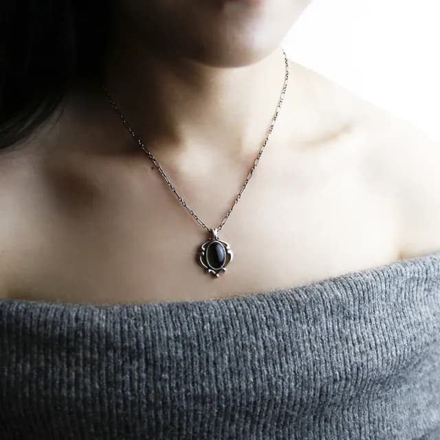 【Georg Jensen 喬治傑生】2019年度永恆戀曲年度黑瑪瑙項鍊