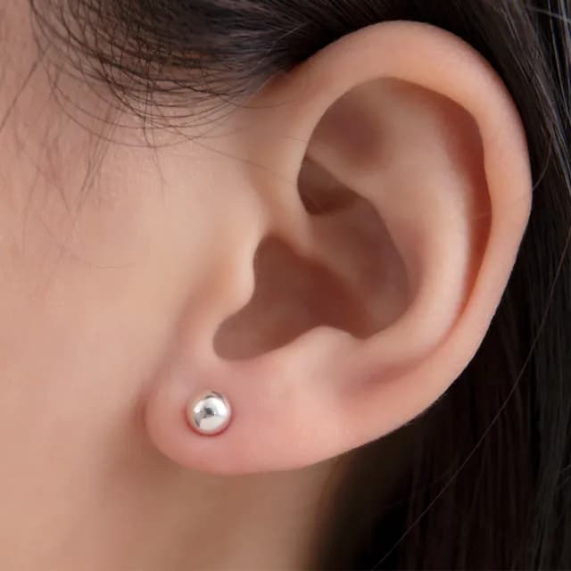 【Olivia Yao Jewellery】925純銀經典圓球耳釘(CLASSIC Collectionn/單支販售)