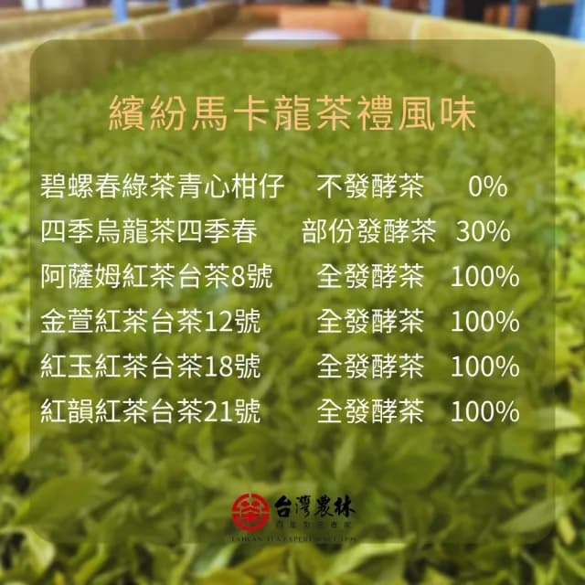 【台灣農林】官方直營 2025頂級茶葉禮盒 無毒自然農法芯芽(20gx5罐+30gx1罐/盒)