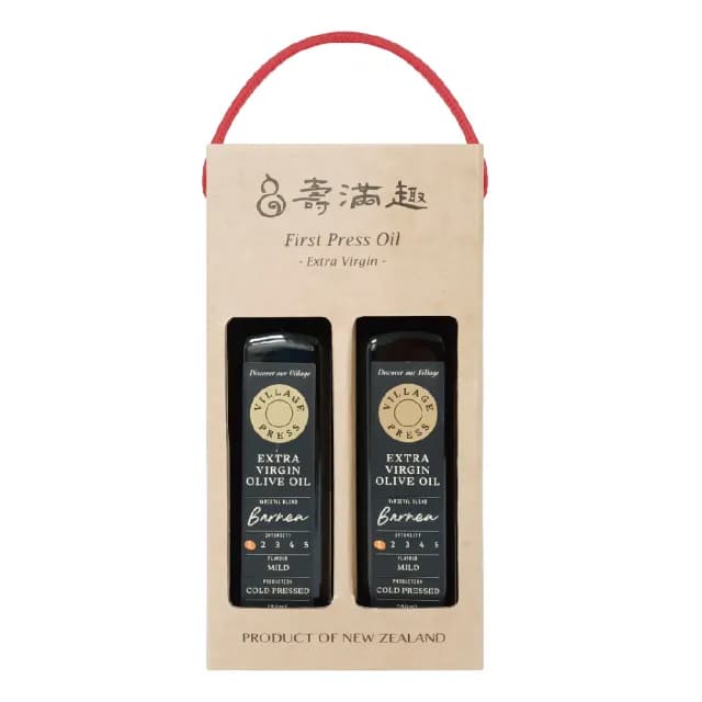 【壽滿趣- 紐西蘭廚神系列】頂級冷壓初榨原味橄欖油中秋禮盒(250mlx2)
