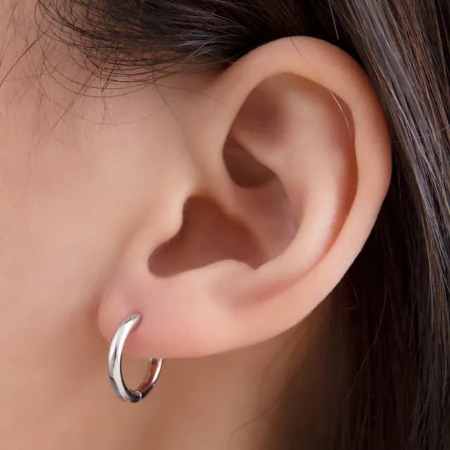 【Olivia Yao Jewellery】925純銀10mm圈型耳環(CLASSIC Collection)