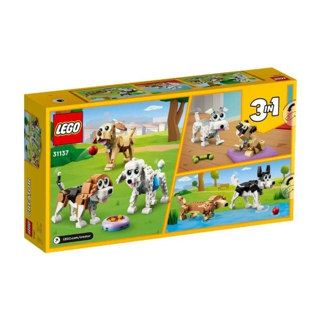 【LEGO 樂高】創意百變系列3合1 31137 可愛狗狗(寵物玩具 益智積木 禮物)