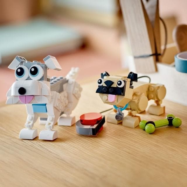 【LEGO 樂高】創意百變系列3合1 31137 可愛狗狗(寵物玩具 益智積木 禮物)