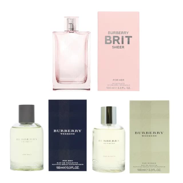 【BURBERRY 巴寶莉】粉紅風格女性淡香水/週末男性淡香水/週末女性淡香精 100ml(平行輸入.多款任選)