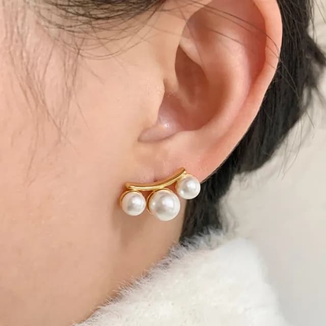 【MoonDy】耳環 珍珠耳環 韓國耳環 日系耳環 小眾耳環 簡約耳環耳環 耳釘 耳飾 氣質耳環  
