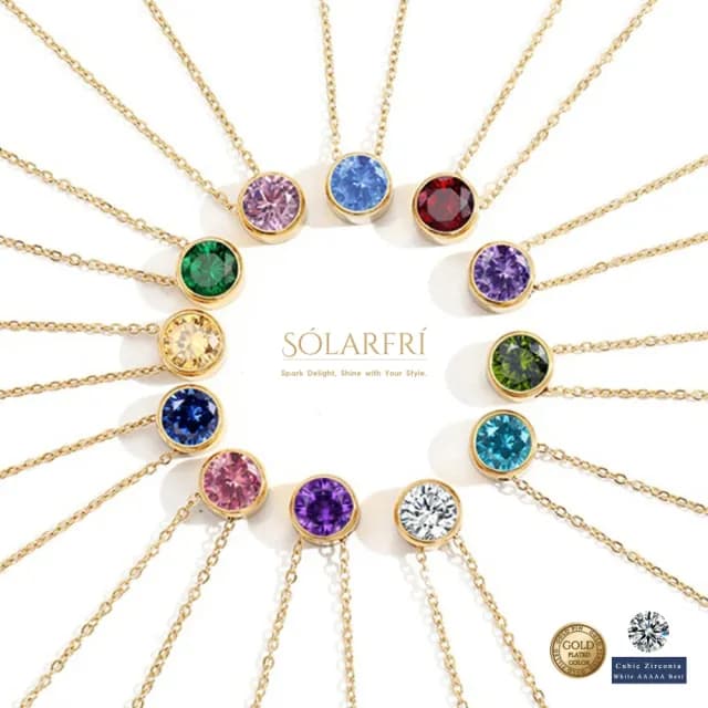 【SOLARFRi】品牌經典項鍊｜親膚女士項鏈可調鍊圍大小 附品牌禮盒包裝(閨蜜七夕生日情人女友禮物)
