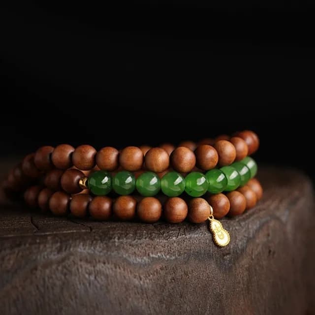 【LEEHER】老山檀香手珠 手鍊 玉手鍊 老山檀香開運手鍊 細手鍊 長輩禮物 多圈手串 平安手 