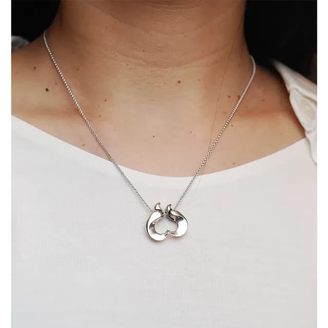 【Georg Jensen 喬治傑生】1995年度設計師純銀項鍊-復刻版