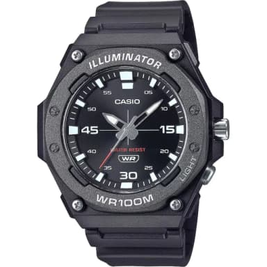 【CASIO 卡西歐】學生錶 運動風大三針手錶-黑 送禮 禮物 推薦(MW-620H-1AV)