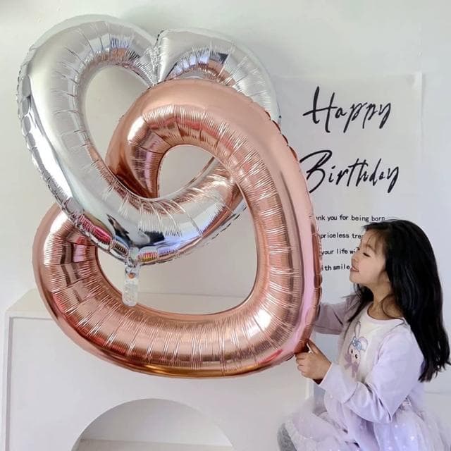 派對佈置縷空愛心鋁膜氣球2入(生日氣球 派對布置 求婚 告白 畢業 情人節 禮物 婚禮 布置)