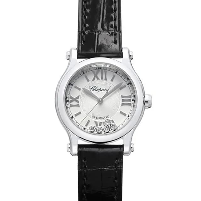 【CHOPARD 蕭邦】HAPPY SPORT自動上鍊皮帶腕表x30mm(278573-3011)
