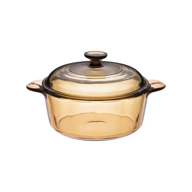 【CorelleBrands 康寧餐具】2.25L晶彩透明鍋