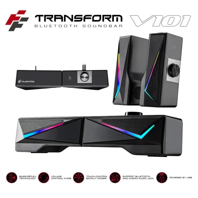 【FlashFire】V101 變形藍芽喇叭 Transform soundbar BT