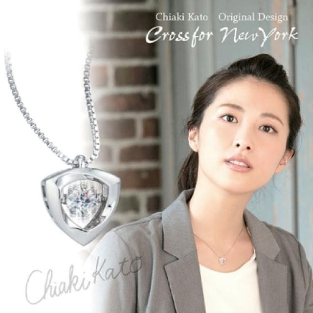 【Crossfor New York】日本原裝純銀懸浮閃動項鍊Brush Up撥動心弦(提袋禮盒生日周年禮物情人節送禮)
