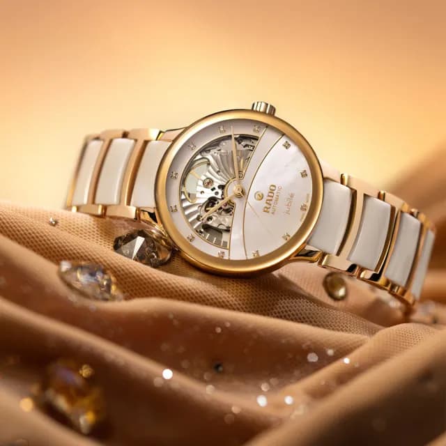 【Rado 雷達表】Centrix 晶萃真鑽開芯機械錶-35mm送禮推薦(R30029922)