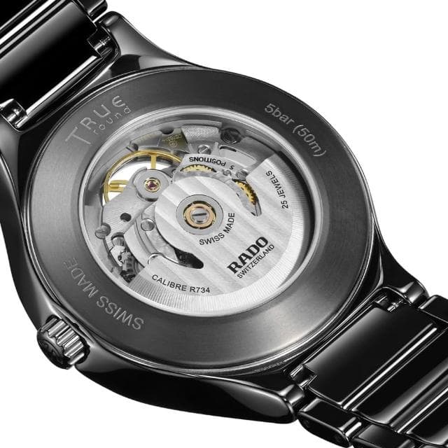 【Rado 雷達表】True Round 真系列開芯鏤空機械腕錶-40mm黑送禮推薦(R27107172)
