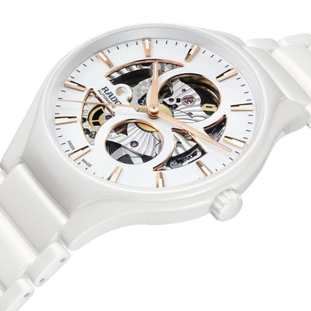 【Rado 雷達表】True Round 真系列開芯鏤空機械腕錶-40mm白送禮推薦(R27115012)