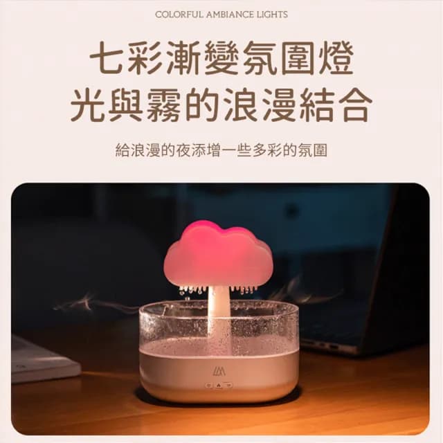 【LARMI】樂米雲朵香薰機 造型香薰機 小夜燈  薰香器水氧機 噴霧機(加濕器 香氛機 擴香機 薰香機)