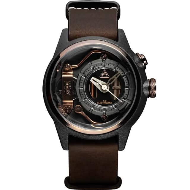 【THE ELECTRICIANZ】發電機 Nylon Mokaz Nato 42mm 電路發光手錶(ZZ-A1C/05-NLC)