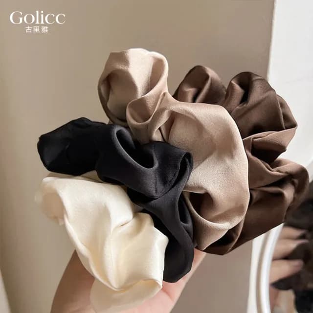 【Gulicc】髮圈 夏季新款 氣質莫蘭迪 2入(雙11 聖誕節 生日 髮飾 頭飾 大腸圈 髮夾 禮物)