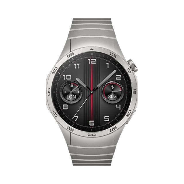 【HUAWEI 華為】WATCH GT 4 46 mm 星雲灰 - 316L不銹鋼錶帶