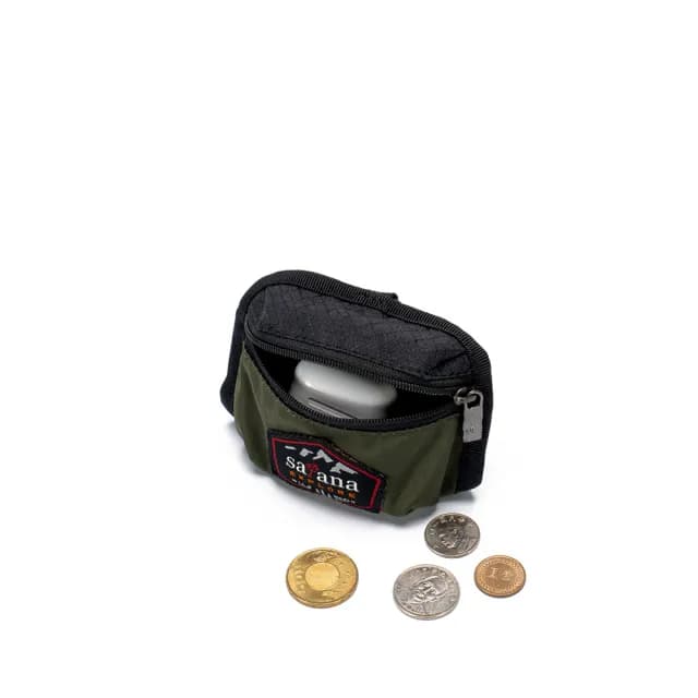 【satana】雙11限定★Explore 探索卡片零錢包(軍綠色拼接)
