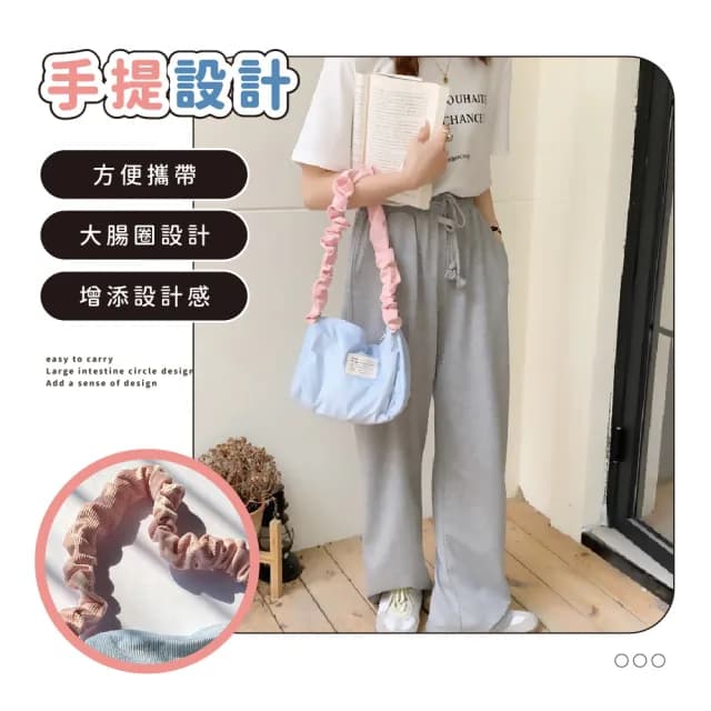 【可愛小包】父親節禮物 韓系少女撞色燈芯絨手提包(大容量 斜背包 肩背包 配件 外出 逛街 側背