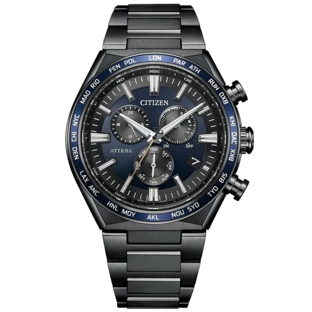 【CITIZEN 星辰】GENTS系列 電波對時 萬年曆 光動能腕錶 父親節 禮物 送禮 推薦(CB5967-66L)