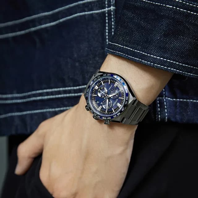 【CITIZEN 星辰】GENTS系列 電波對時 萬年曆 光動能腕錶 父親節 禮物 送禮 推薦(CB5967-66L)