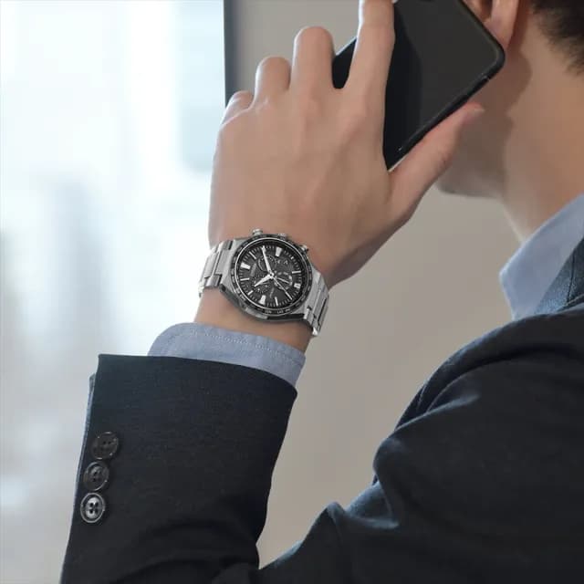 【CITIZEN 星辰】GENTS系列 電波對時 鈦金屬 光動能計時腕錶 畢業禮物 送禮 推薦(CB5966-69E)