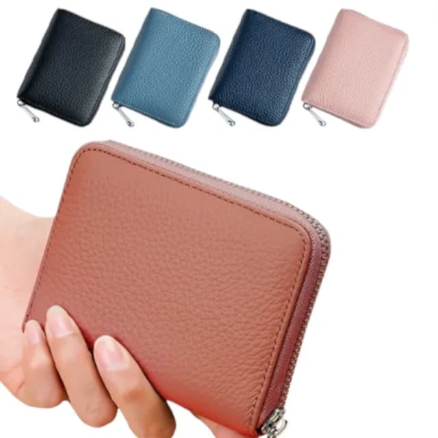 【JOP嚴選】雙11 真皮 風琴卡包 小錢包 零錢包 真皮(真皮包包 防盜 防磁 卡夾 卡片包)