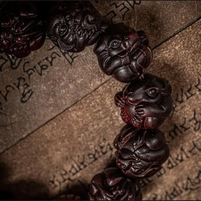 【LEESA】情人節禮物 手鍊串珠\招財手鍊\佛珠手鍊\小葉紫檀手串\紫檀佛珠\紫檀手珠\十二生肖\生肖手鍊\平安