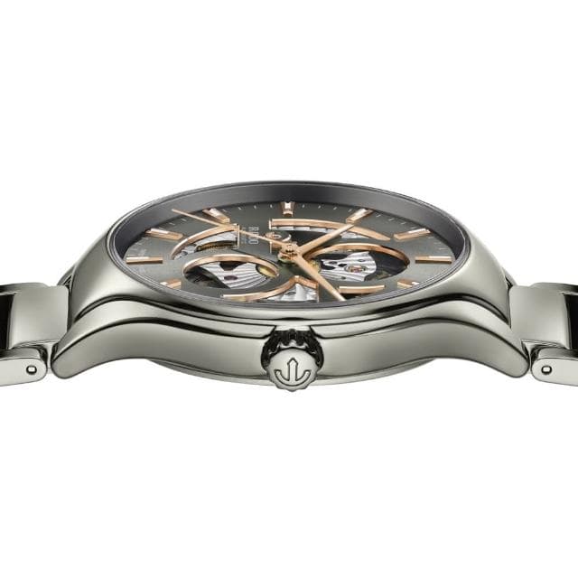 【Rado 雷達表】True Round 真系列開芯鏤空機械腕錶-40mm灰送禮推薦(R27108112)