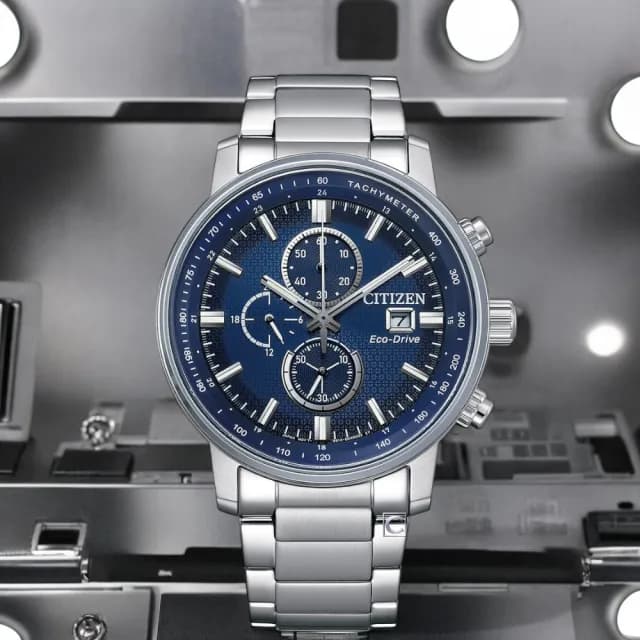 【CITIZEN 星辰】光動能錶 計時手錶 男錶 指針錶-43mm 禮物 推薦(CA0840-87L)