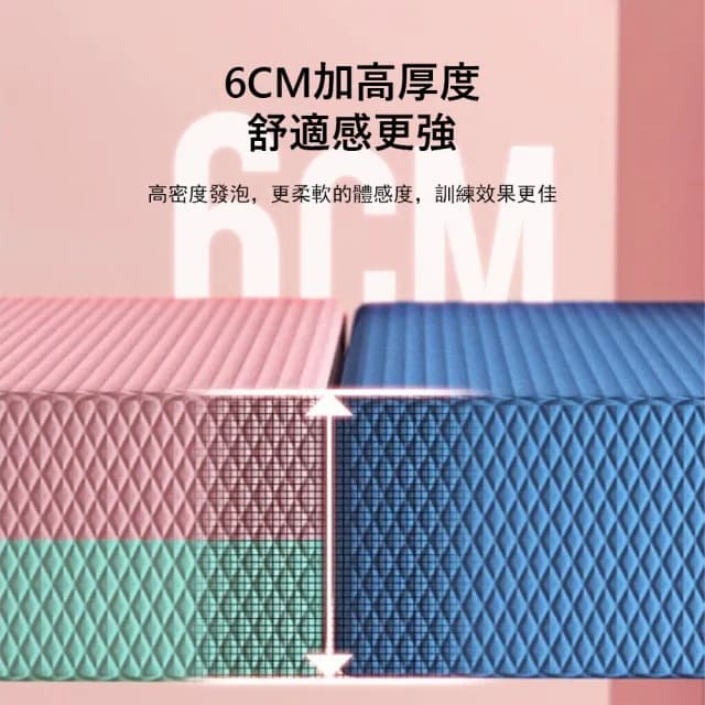 【Gordi】拼色加厚健身體感平衡墊 居家核心訓練踏墊 運動跪墊/瑜伽墊/軟墊 交換禮物(50cm*40cm*6cm)