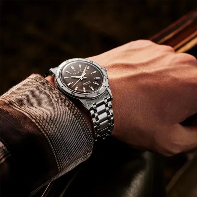 【SEIKO 精工】PRESAGE系列 Style60’s 復古風 機械腕錶 七夕 情人節 禮物 送禮 推薦(SRPL09J1/4R35-06H0U)