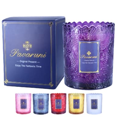【Pavaruni】美國香氛蠟燭20種香味450g(禮盒大豆蠟植物天然精油花香木質果香生日聖誕交換女友女生情人禮物)