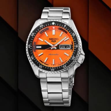 【SEIKO 精工】霹靂舞國手 孫振配戴款 5 Sports 55周年SKX機械錶 母親節 送禮 禮物(SRPK11K1/4R36-13V0L)