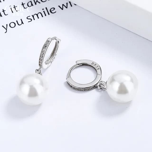 【Golicc】耳環 輕奢 微鑲珍珠(雙11 聖誕節 生日 飾品 耳釘 耳飾 耳墜 禮物)